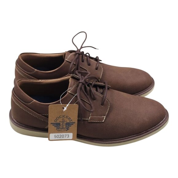 Dockers Mens Comfort Flex Brown Casual Lace-Up Shoes 9M Shock Absorbent Insole - Picture 11 of 12